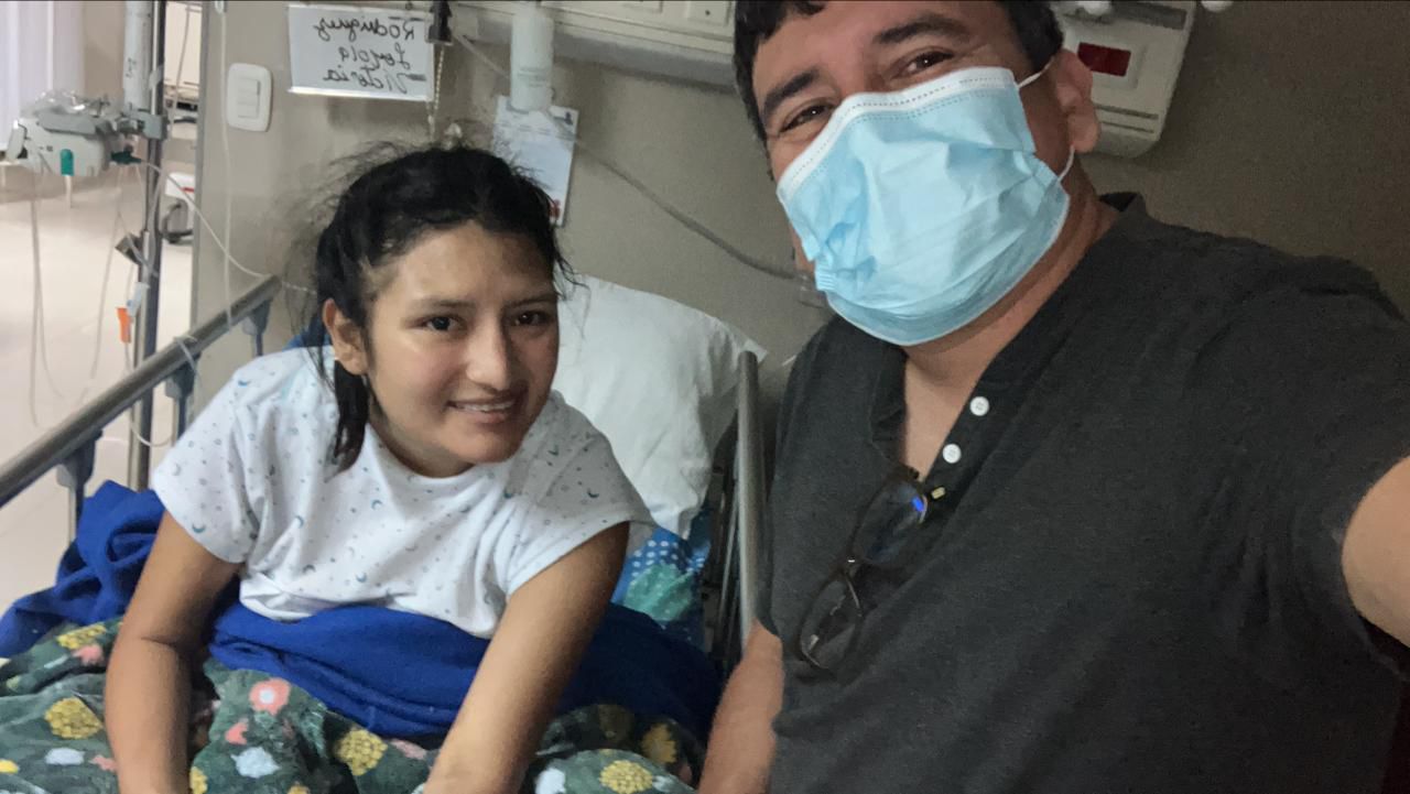 Victoria and her mentor, Javier